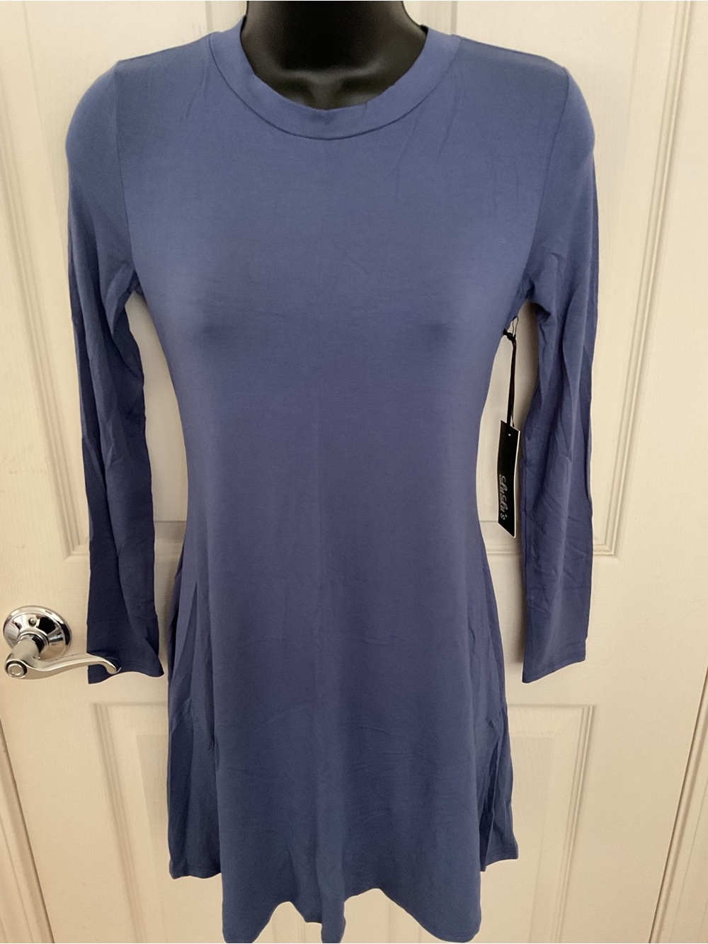 Lulu's Blue Tie-Detail Dress